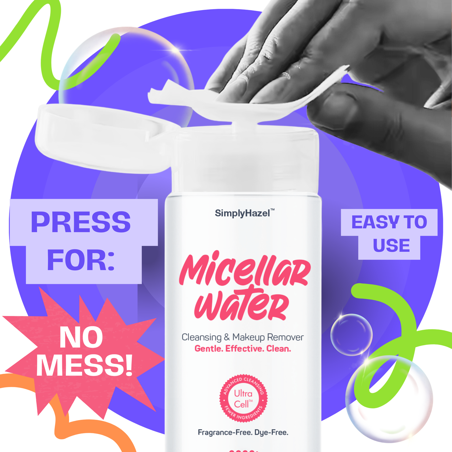 Micellar Water | Facial Cleansing + Makeup Remover